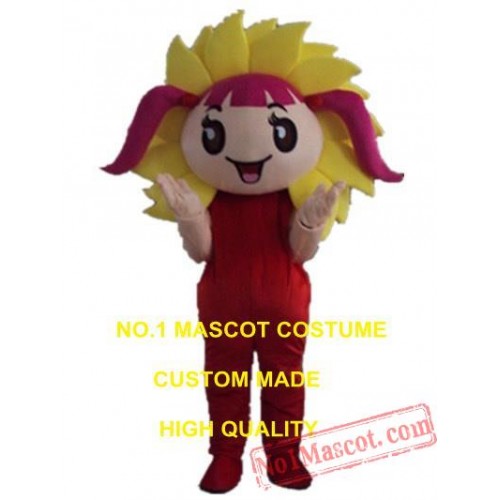 Sun Girl Mascot Costume