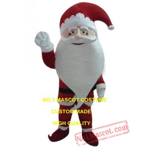 New Big Beard Christmas Santa Claus Mascot Costume