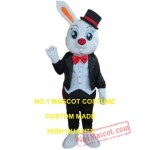 Rabbit Gentleman Mascot Costume