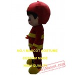 Red Boy Mascot Costume