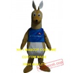 Blue Kangaroo Mascot Costume