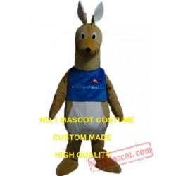 Blue Kangaroo Mascot Costume
