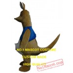 Blue Kangaroo Mascot Costume