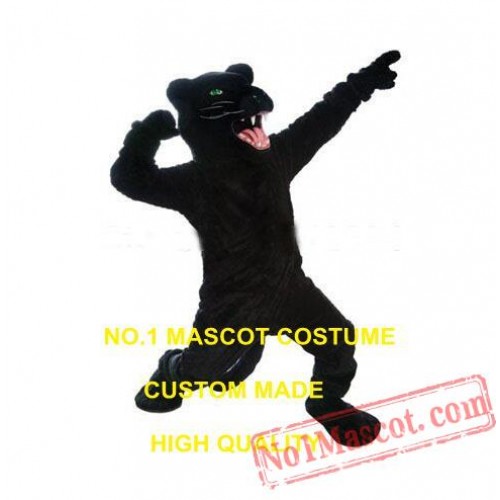 Wild Black Panther Mascot Costume