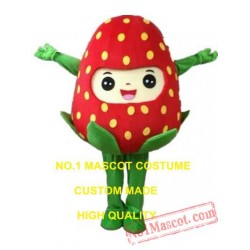 Red Strawberry Mascot Costume