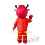 Custom Red Devil Cow Mascot Costume
