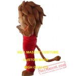 Cartoon Lion Mascot Costume