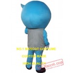 Blue Eyeball Mascot Costume