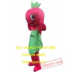 Red Apple Mascot Costume