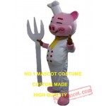 Pig Chef Mascot Costume