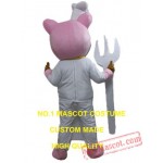 Pig Chef Mascot Costume