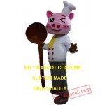 Pig Chef Mascot Costume