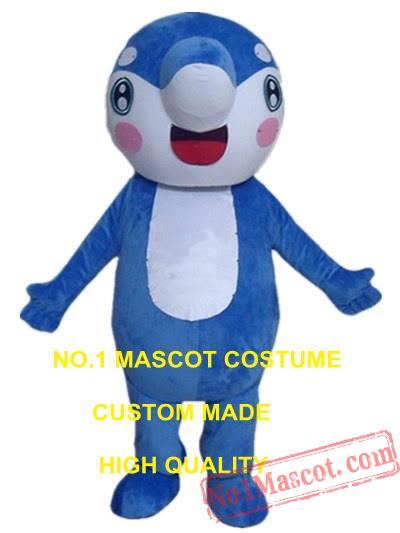 Blue Whale Mascot Costume