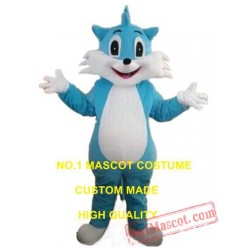 Blue Cat Mascot Costume