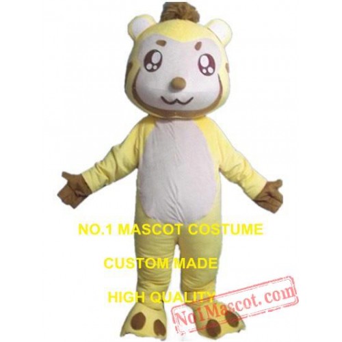 Yellow Fox Mascot Costume