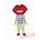 Red Mouth Lips Mascot Costume