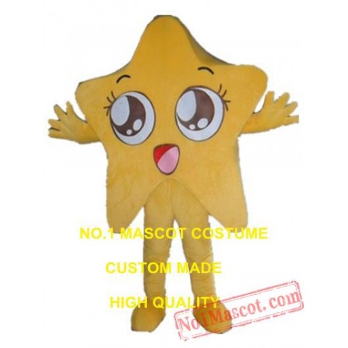 Yellow Star Mascot Costume