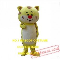 Brown Tiger Mascot Costume