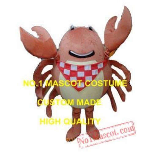 Brown Crab Mascot Costume