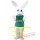 Green Shirt Rabbit Mascot Costume