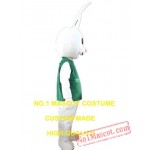 Green Shirt Rabbit Mascot Costume