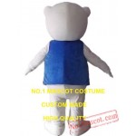 White Polar Bear Mascot Costume