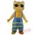 Yellow Cat Mascot Costume