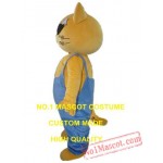 Yellow Cat Mascot Costume