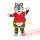 Big Bad Grey Wolf Cartoon Mascot Costume