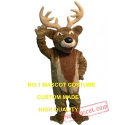 Plush Reindeer Moose Mascot Costume