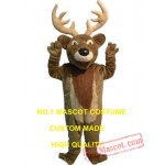 Plush Reindeer Moose Mascot Costume