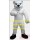 Anime Cosply Costume White Muscle Polar Bear Mascot Costume