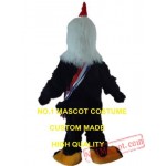 Plush Runner Rooster Mascot Costume