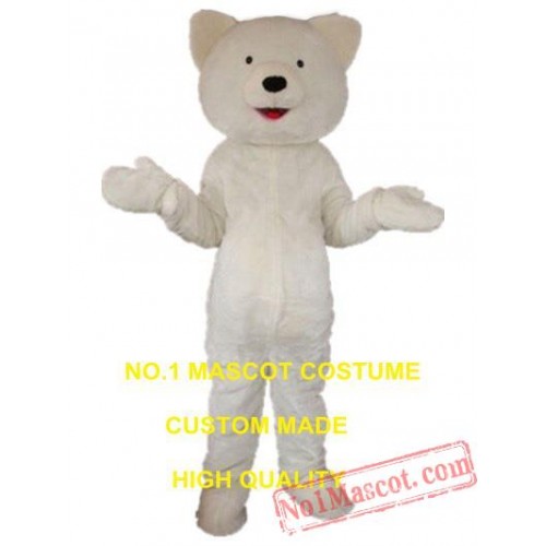 White Polar Bear Mascot Costume