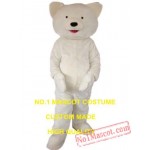 White Polar Bear Mascot Costume