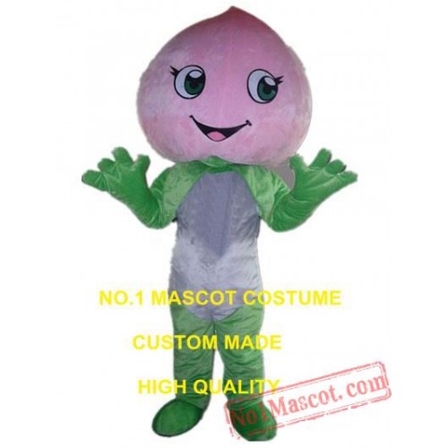 Pink Peaches Mascot Costume