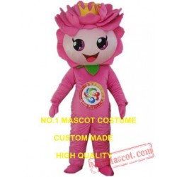 Pink Lotus Mascot Costume