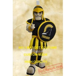 Black Trojan Mascot Spartan Knight Warrior Costume