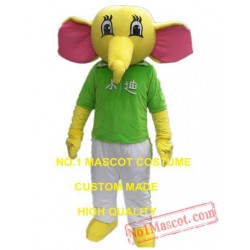 Green Elephant Mascot Costume