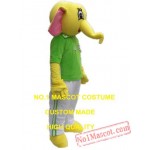 Green Elephant Mascot Costume