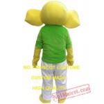 Green Elephant Mascot Costume