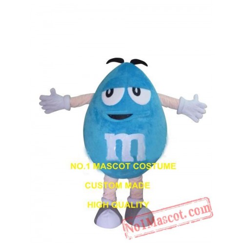 Blue Chocolate Candy Mascot Costume