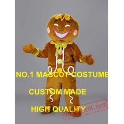 New Arrival Ginger Bread Man Mascot Christmas Costumes