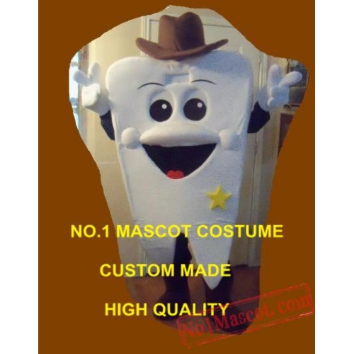 Professiona Custom New Cowboy Tooth Mascot Costume