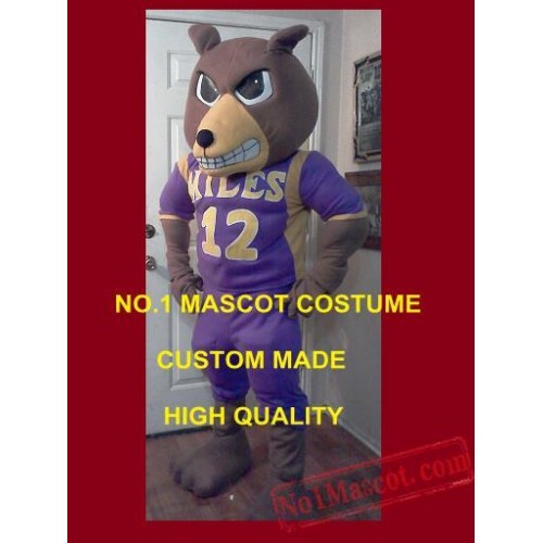 Advertising Fierce Brown Bear Mascot Costume