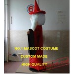 New Red Coat Wizard Mascot Costume
