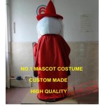 New Red Coat Wizard Mascot Costume