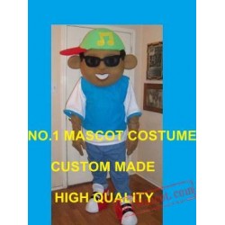 Happy Dj Boy Mascot Costume