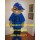 Blue Dj Boy Mascot Costume