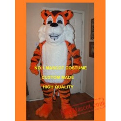 Happy Grinning Tiger Mascot Costume